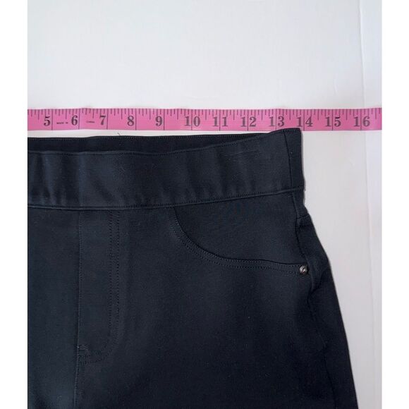 Spanx The Perfect Black Pant Ankle Stretch Medium Legging Ponte Soft Knit Pocket - Picture 10 of 16